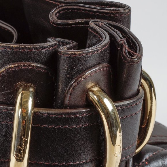 Burberry Prorsum Dark Brown Leather Beaton Bag - Picture 9 of 13